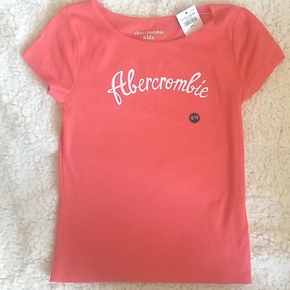 Abercrombie Kids Logo Top Orange Size 9 - 10